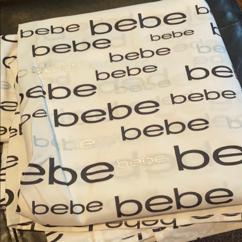 Bebe Bathroom Fabric Shower Curtain